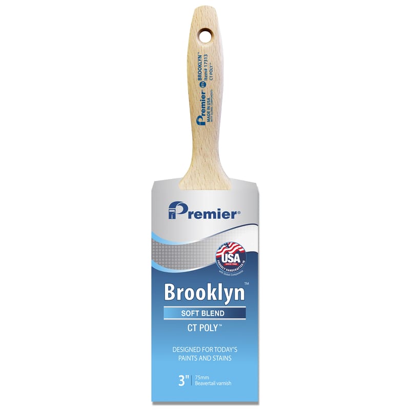 Premier 17313 Brooklyn 3 in. Soft Chiseled Paint Brush