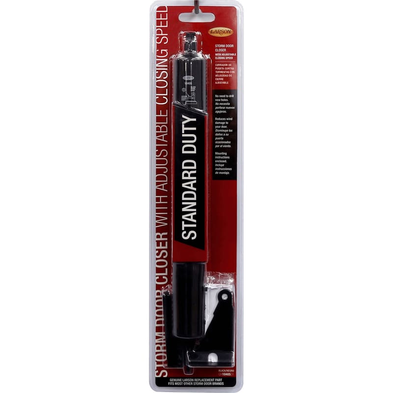 Larson CH1040501 Standard Duty Black Aluminum Pneumatic Door Closer