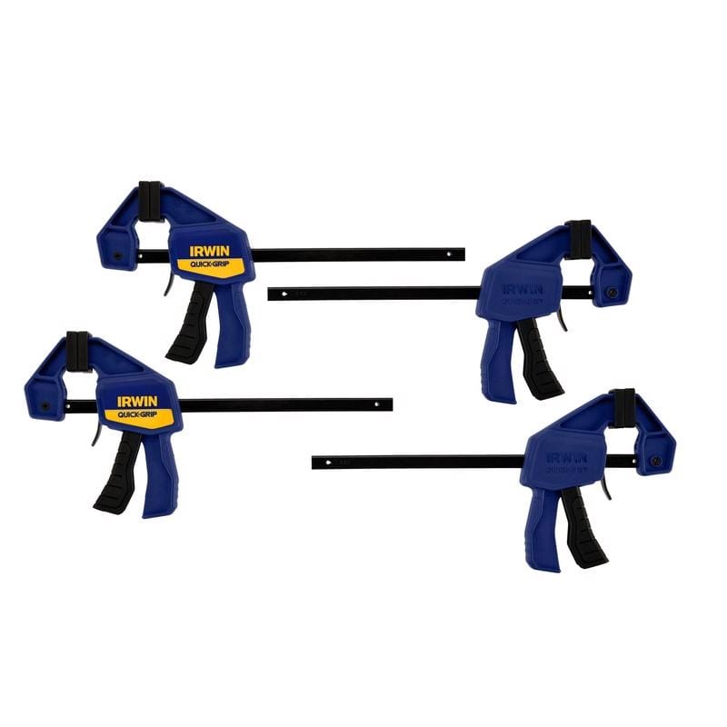 Irwin 1964758 Quick-Grip 6 in. X 2-7/16 in. D Mini Bar Clamp 140 lb 4 pk