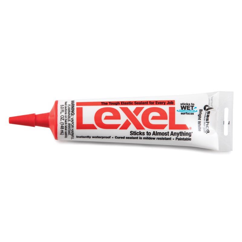 Sashco 13043 Lexel White Low VOC Synthetic Rubber All Purpose Caulk 5 oz