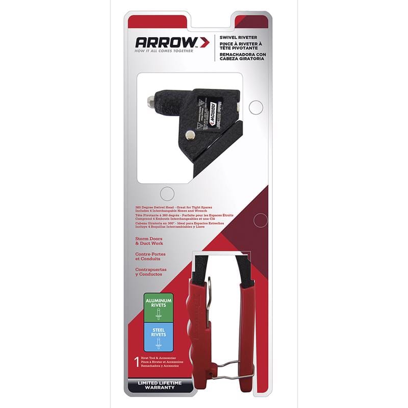 Arrow RHT300 Steel Rivet Tool Black 1 pc