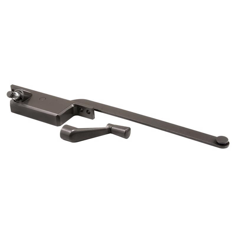 Prime-Line H 3517 Bronze Steel Left Single-Arm Casement Window Operator For Steel Framed Windows