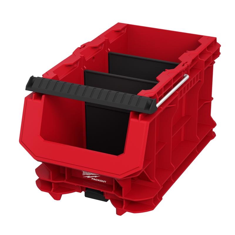 Milwaukee 48-22-8437 PACKOUT 15.5 in. W X 8.75 in. H Compact Crate Black/Red