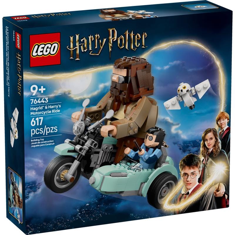 Lego 76443 Harry Potter Hagrid & Harry's Motorcycle Ride Building Set Multi 617 pc