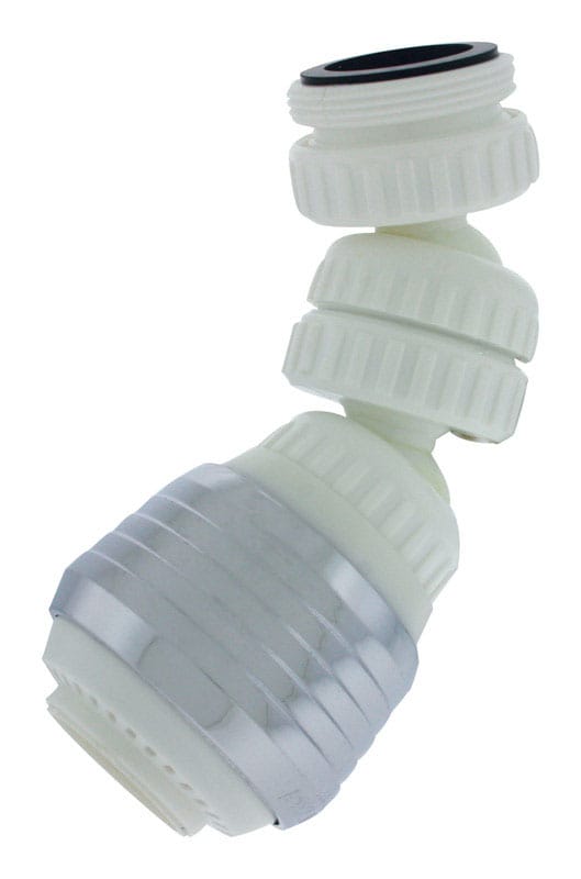 Plumb Pak 800-216LF Dual Thread 15/16 in.-27 x 55/64 in.-27 Chrome Plated Swivel Sprayrator