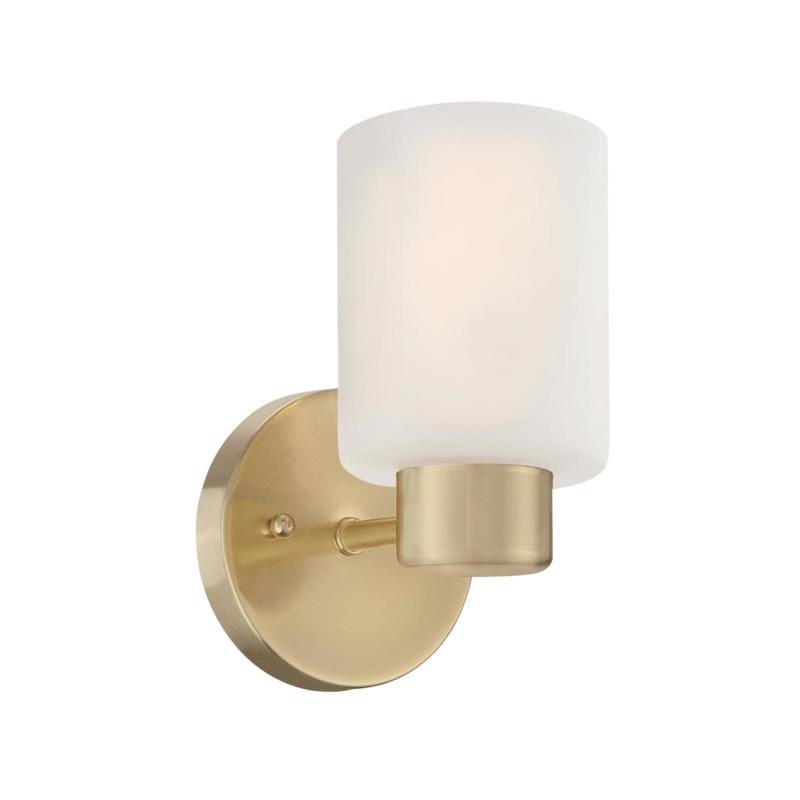 Westinghouse 6126400 Sylvestre 1-Light Champagne Brass Wall Sconce