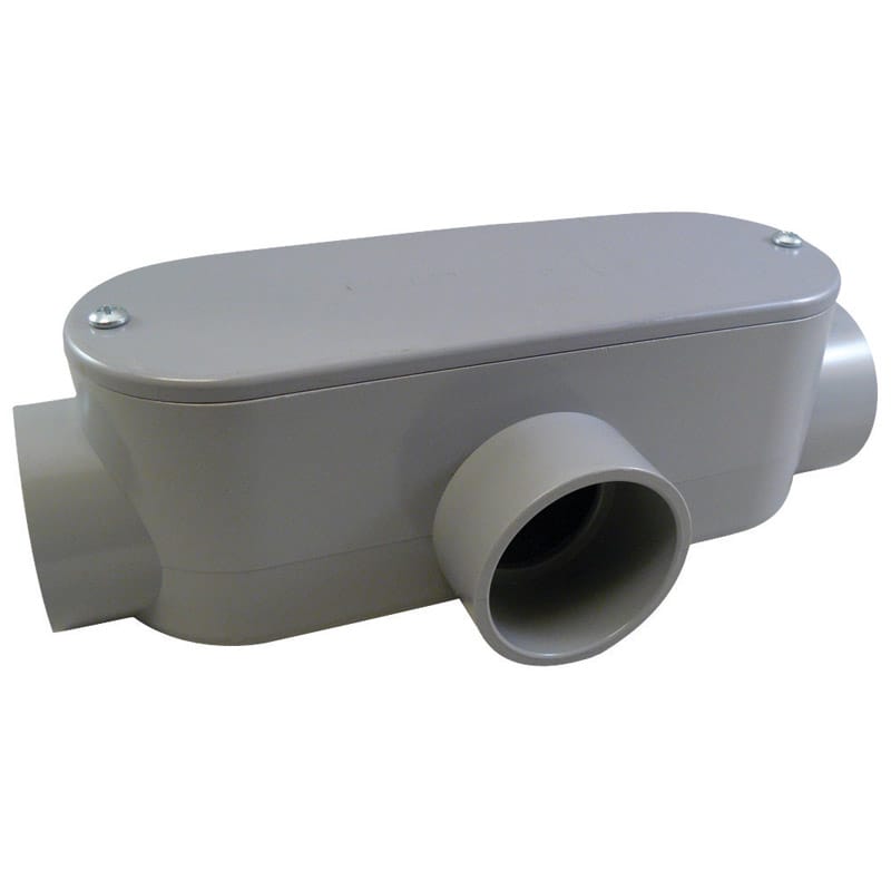 Cantex 5133566U 1-1/4 in. D PVC Conduit Body For PVC 1 pk