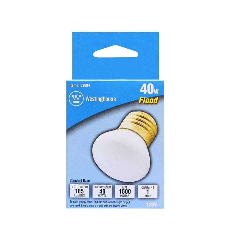 Westinghouse 0360448 40 W R14 Floodlight Incandescent Bulb E26 (Medium) White 1 pk