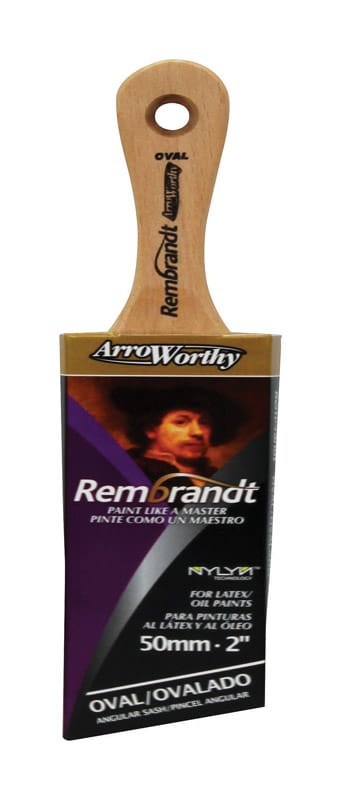 ArroWorthy 6488 0200 Rembrandt 2 in. Semi-Oval Angle Paint Brush