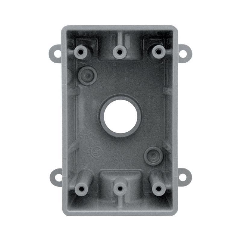 Sigma Engineered Solutions 14110 New Work 16.3 cu in Rectangle Plastic 1 gang Weatherproof Box Gray