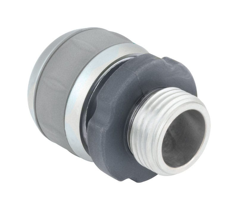 Gilmour 805814-1001 3/4 in. Metal Threaded Male Hose Mender