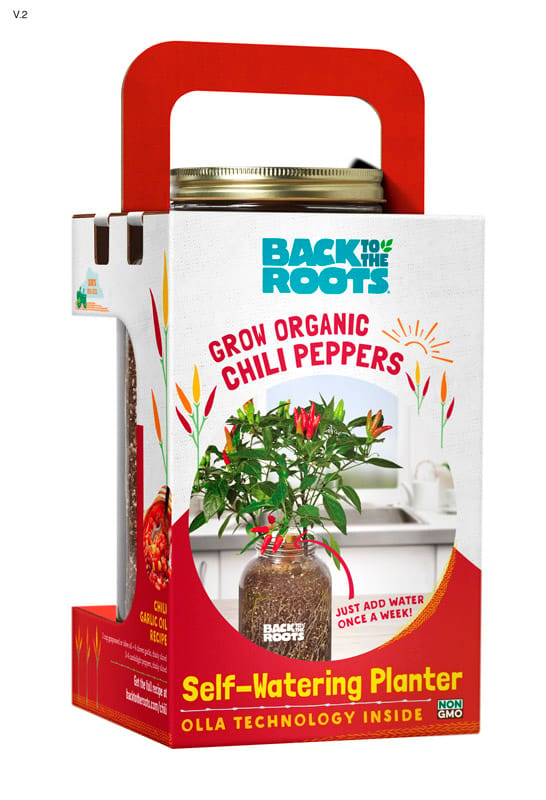 Back to the Roots 25200 Self-Watering Planter Chili Peppers Grow Kit 1 pk
