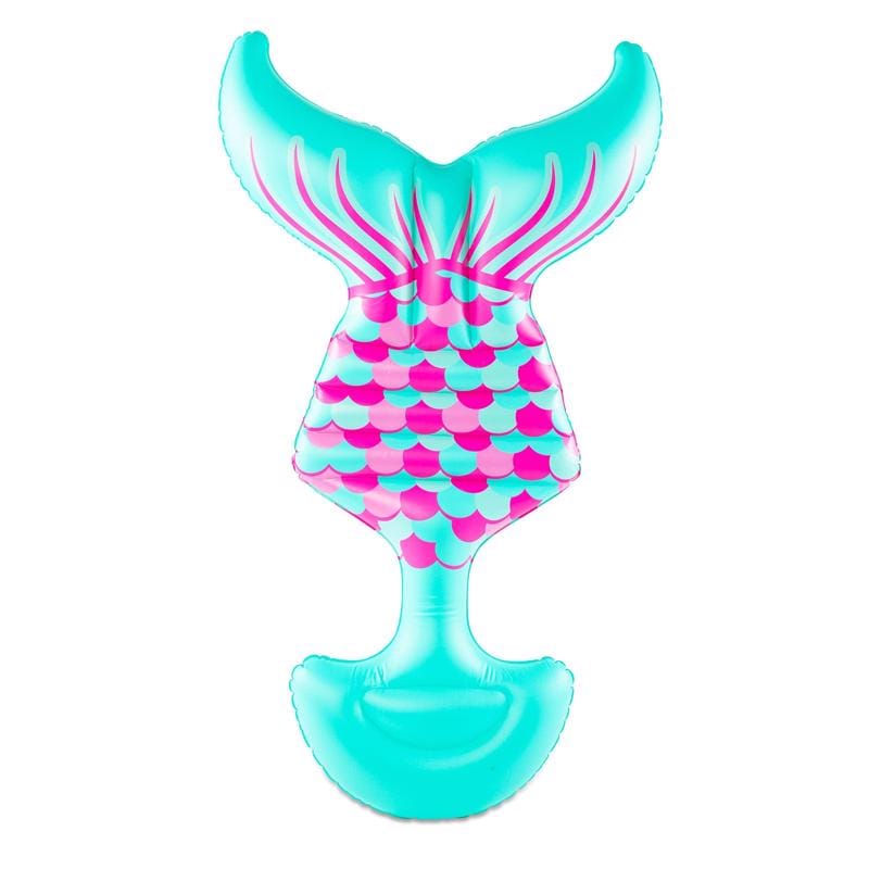 Bigmouth 22-BSS-3908 Blue/Pink PVC/Vinyl Inflatable Mermaid Tail Saddle Seat Pool Float