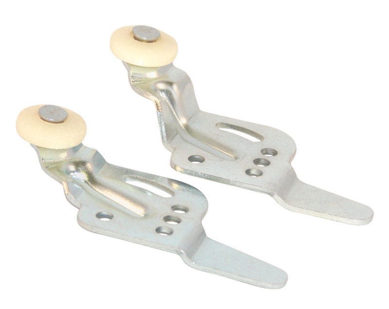 Barton Kramer 122C 3/4 in. D X 1/2 in. L Mill Silver Aluminum Closet Door Hanger 4 pk