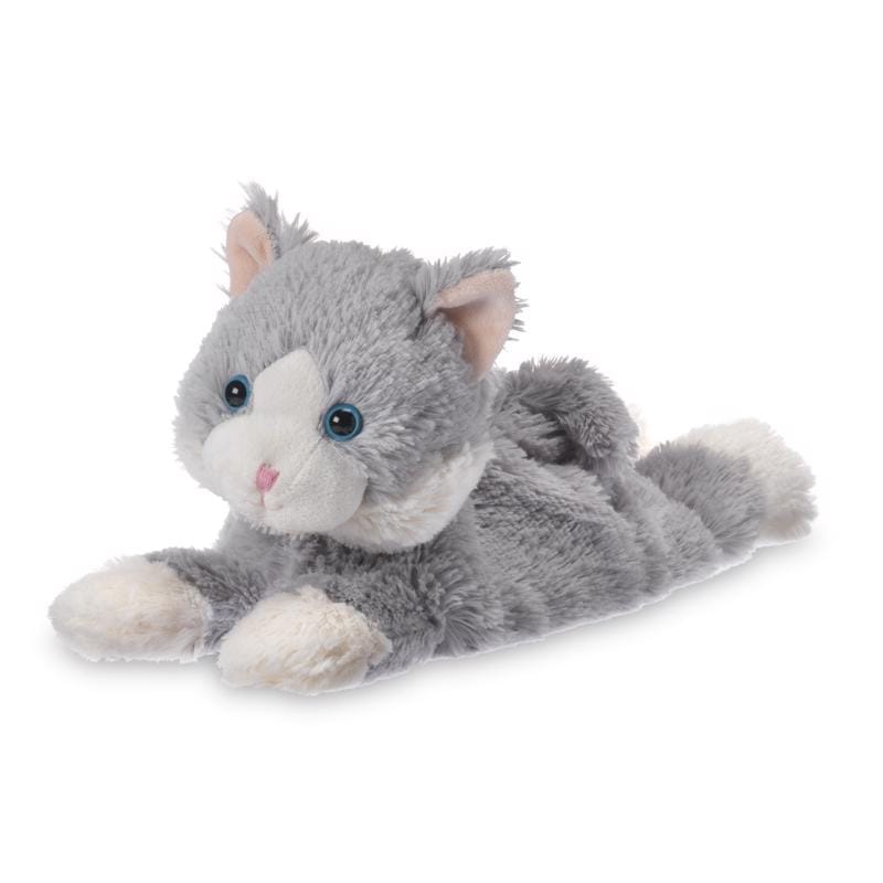 Warmies CP-CAT-4 Laying Down Cat Stuffed Animals Gray