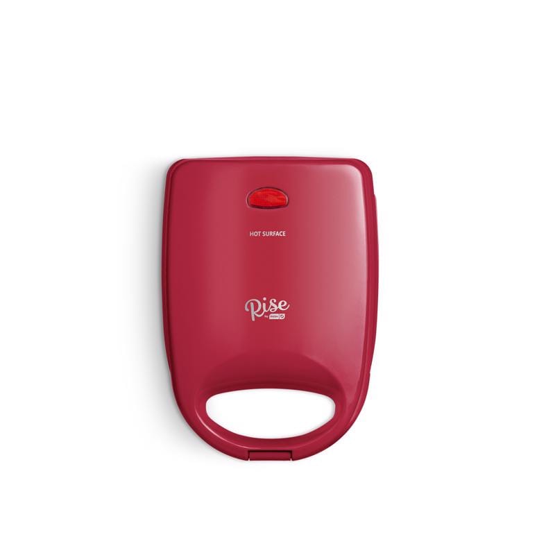 Rise by Dash RWBM001GBRR08 1 waffle Red Plastic Waffle Bowl Maker