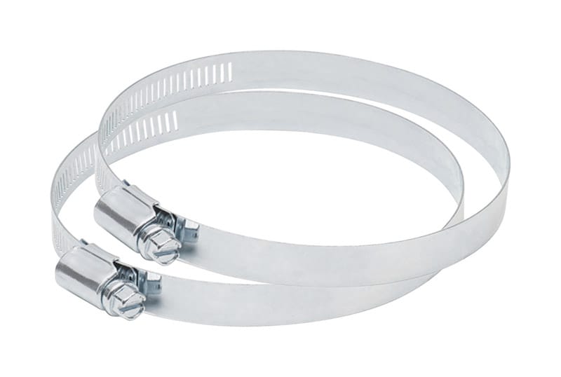 Deflect-O MCX4/6 4 in. D Silver/White Metal Adjustable Vent Clamp