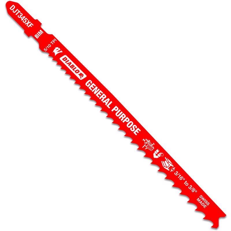 Diablo DJT345XF5 Jigsw Bd 5-1/4"5/10T 5Pk