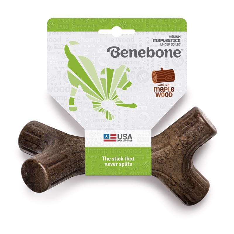 Benebone 802244 For Dog Brown Chew Stick Dog Toy Medium 1 pk