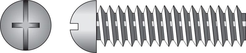 Hillman 90248 No. 10-24 Ga. X 1-1/2 in. L Combination Round Head Zinc-Plated Steel Machine Screws 100 pk