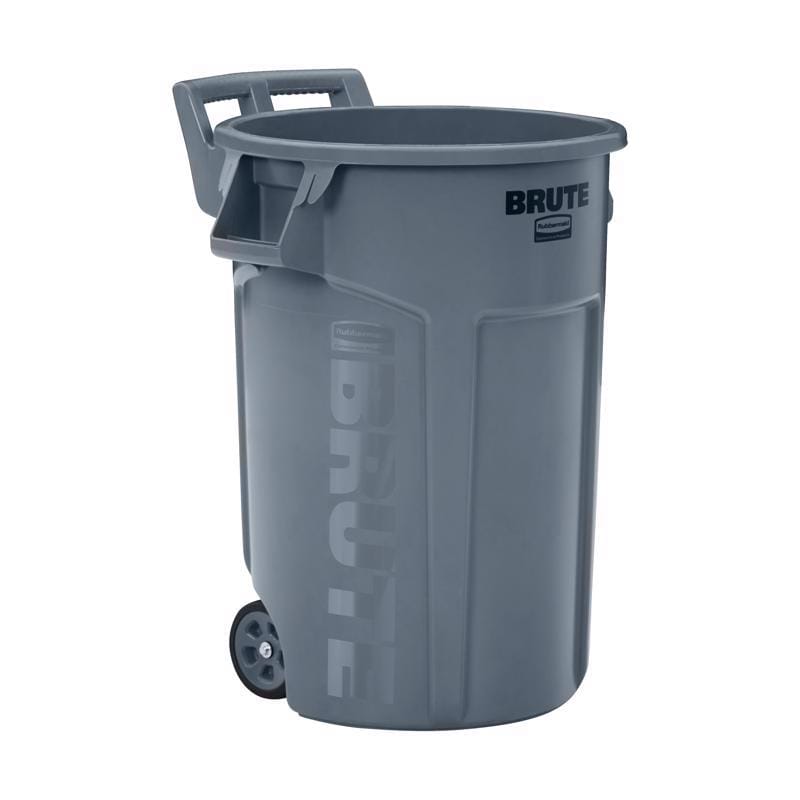 Rubbermaid 2131929 Brute 44 gal Gray Plastic Wheeled Garbage Can