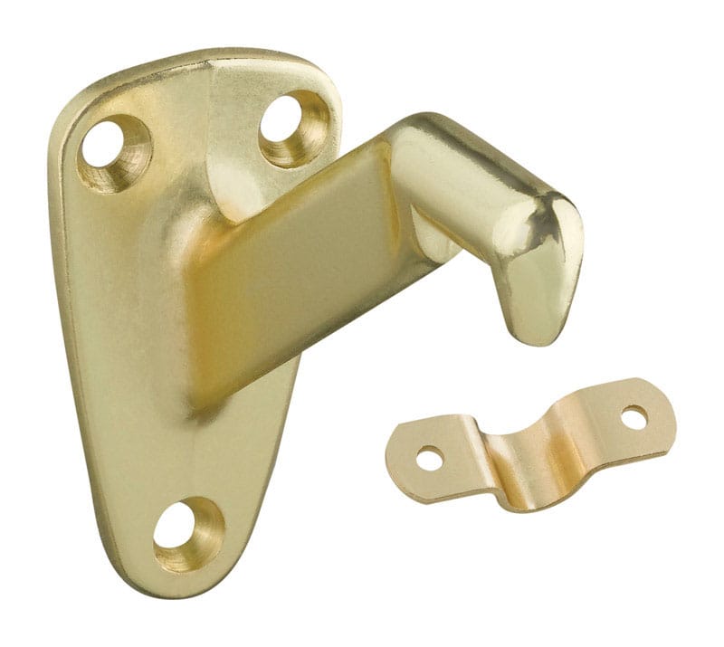 National Brand N112-888 National Hardware Gold Zinc Die Cast w/Steel Strap Handrail Bracket 3.31 in. L 250 lb