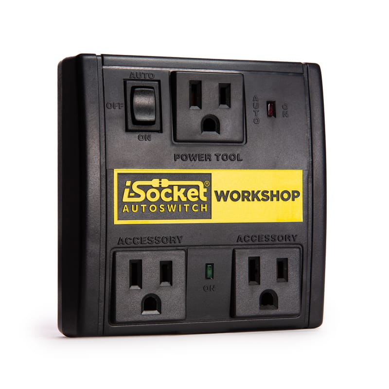 I-Socket IS-12W00-BX Autoswitch Workshop Dust Control Switch Black 1 pk