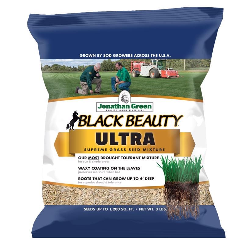 Jonathan Green 10321 Black Beauty Ultra All Grasses Sun or Shade Grass Seed 3 lb