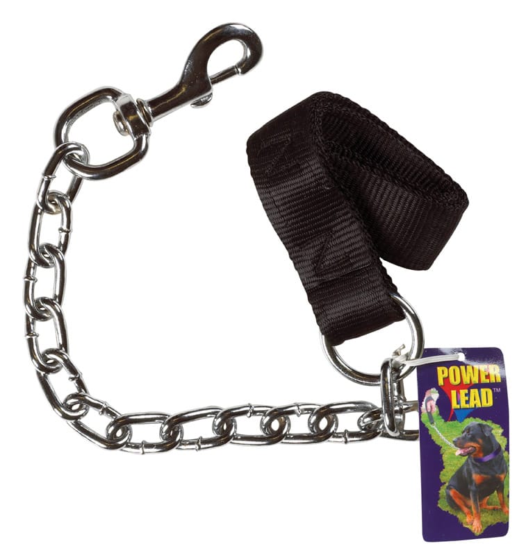 PDQ 12606 Power Lead Silver Chain Lead Steel Dog Leash Small/Medium