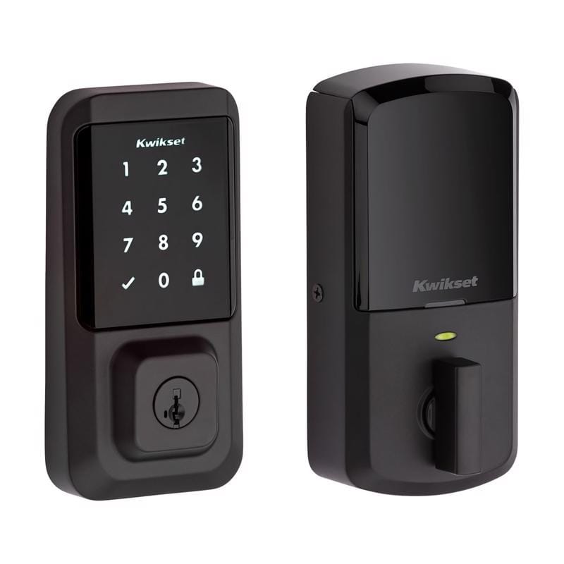Kwikset 939WITSCR514SMT Halo Iron Black Zinc Electronic Touch Pad Deadbolt