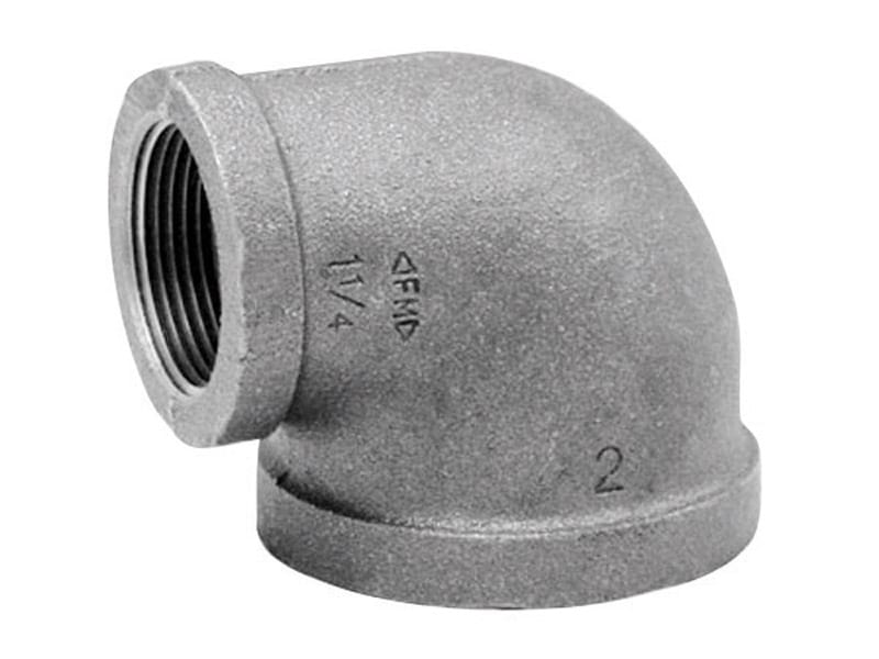 Anvil 8700125555 1 in. FPT X 1/2 in. D FPT Galvanized Malleable Iron Elbow