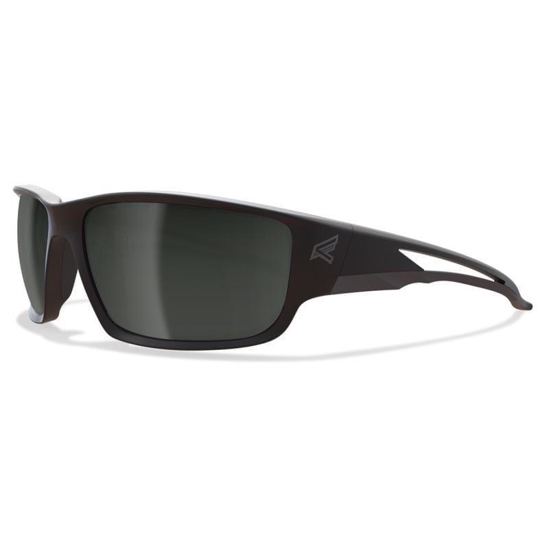 Edge Eyewear TSK21-G15-7 Kazbek Anti-Fog Polarized Wraparound Safety Glasses Silver Mirror Lens Black Frame 1 pc