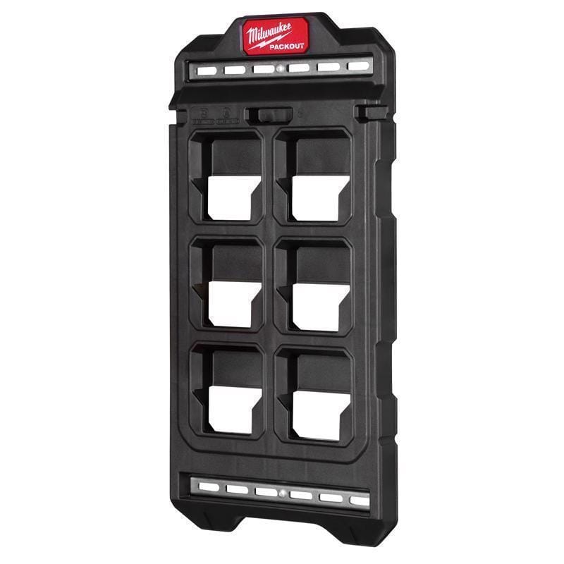 Milwaukee 48-22-8496 Packout 10.25 in. W X 20 in. H Compact Compact Wall Mounted Plate Polypropene 6 compartmen