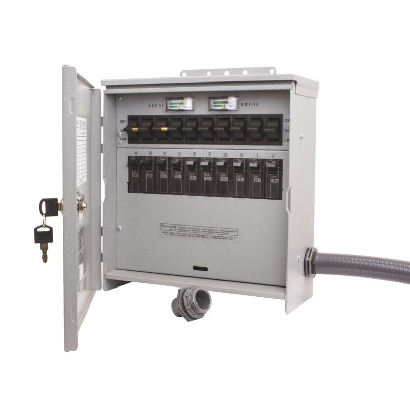 Reliance Controls R310A Pro/Tran 2 30 amps 120/240 V 10 space 10 circuits Surface Mount Transfer Switch