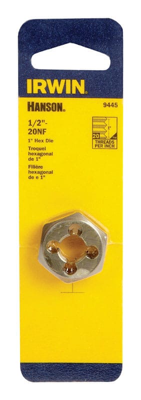 Irwin 9445 Hanson SAE 1/2 in. Hexagon Die