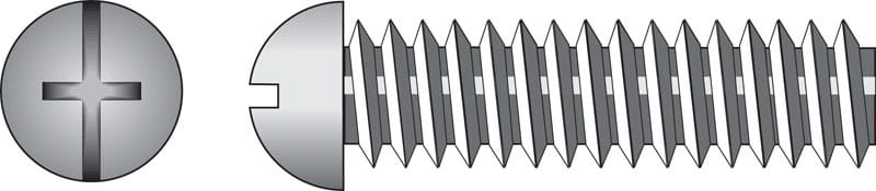 Hillman 90236 No. 10-24 Ga. X 3/4 in. L Combination Round Head Zinc-Plated Steel Machine Screws 100 pk