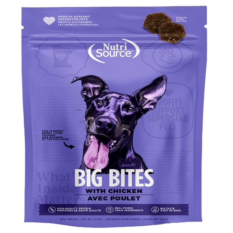 NutriSource 80008 Chicken Treats For Dogs 14 oz 1 pk