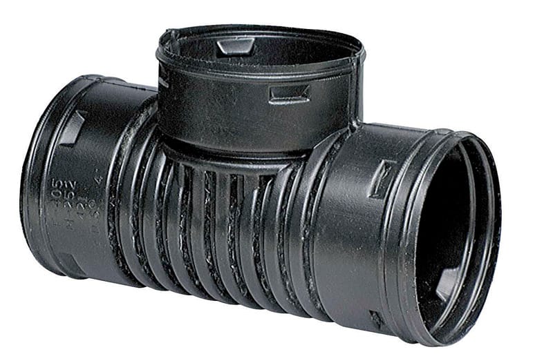 Advanced Drainage Systems 0626AA 6 in. Snap X 6 in. D Snap Polyethylene 12 in. Tee 1 pk