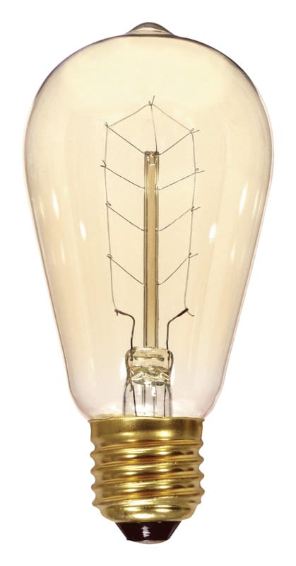 Satco S2414 40 W ST19 Specialty Incandescent Bulb E26 (Medium) Soft White 1 pk