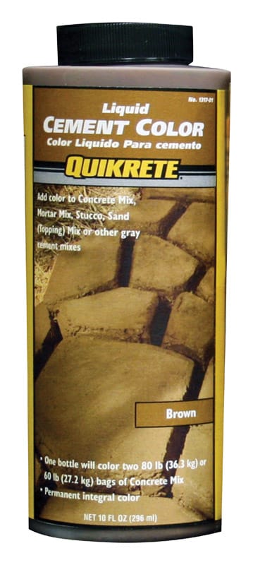Quikrete 131701 Liquid Cement Color 10 oz Brown/Gray