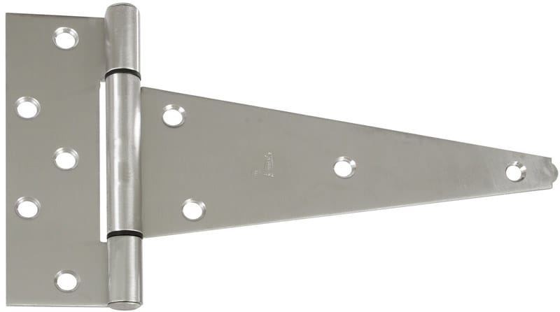 National Hardware N342-535 10 in. W X 10 in. L Stainless Steel Stainless Steel Heavy Duty T Hinge 1 pk