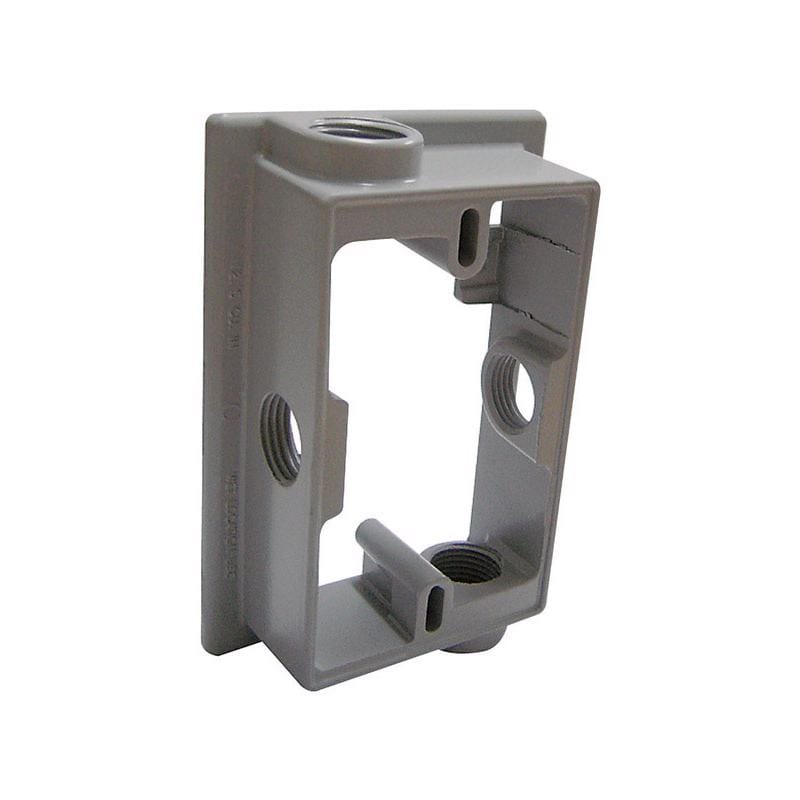 Sigma Engineered Solutions 14234 New Work 12.5 cu in Rectangle Metallic Extension Ring Gray