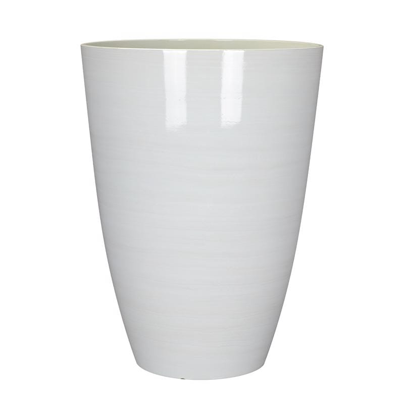L&G PVD9016DWI 22 in. H X 16 in. D Polyresin Baja Planter White