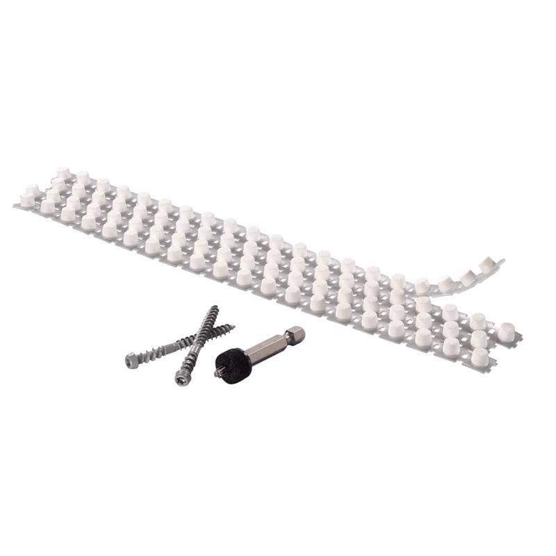 Kleer KFS750SM2C Cortex No. 7 acre X 2 in. L Hex Drive Hex Head Self Tapping Trim Screws with Plugs