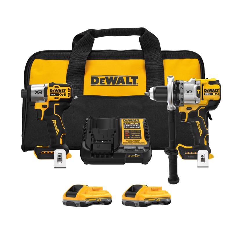 Dewalt DCK2101QQ2 20V MAX XR Cordless Brushless 2 Tool Hammer Drill and Impact Driver Kit