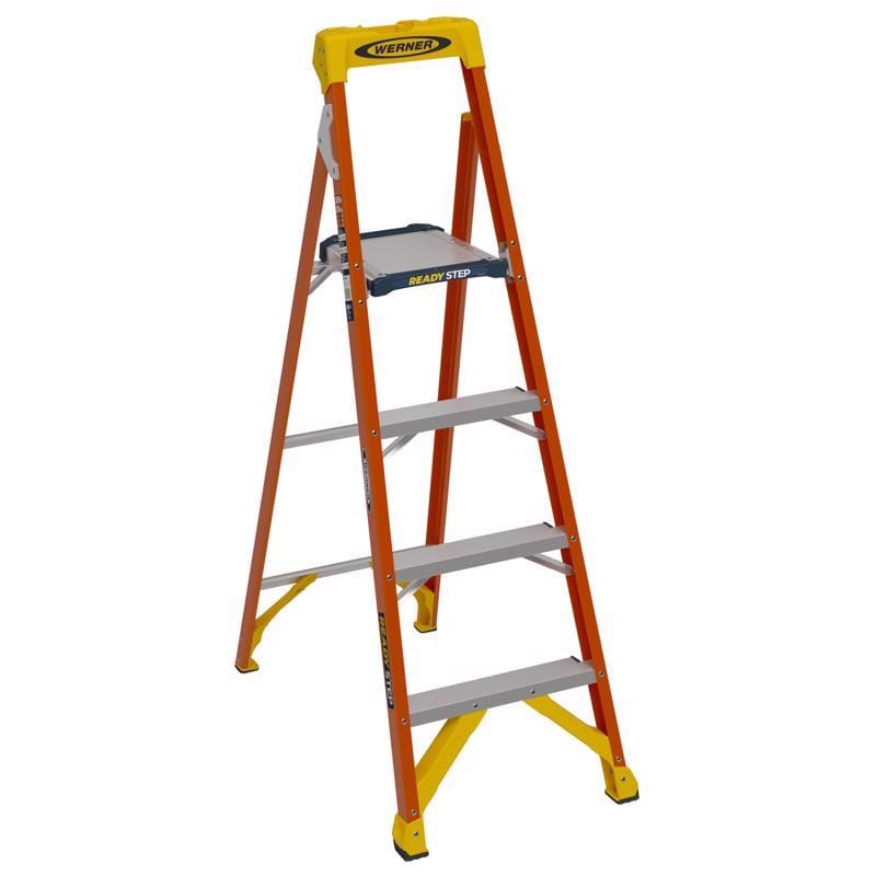 Werner RS1A06 Ready Step 5.5 ft. H Fiberglass Platform Ladder Type IA 300 lb. cap.