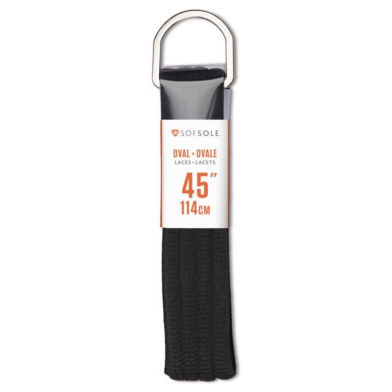 Sofsole 84737 Sof Sole 45 in. Black Athletic Shoe Laces