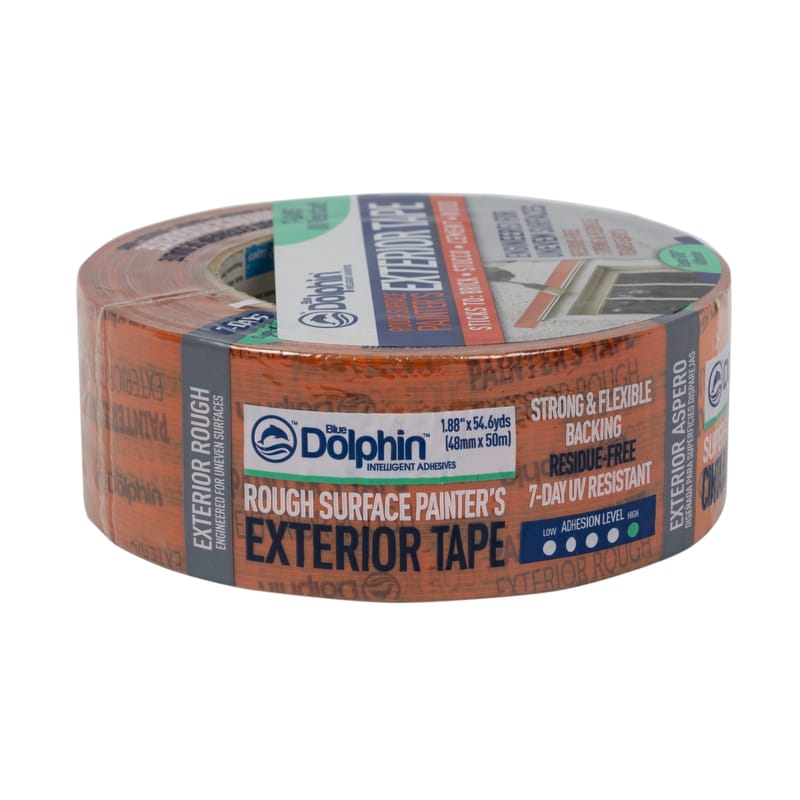 Blue Dolphin TP EXT R 0200 1.88 in. W X 54.6 yd L Orange High Strength Exterior Painter's Tape 1 pk