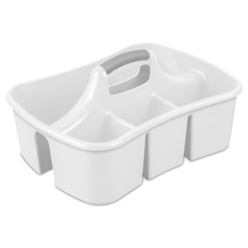 Sterilite 15888006 2.4 cu ft White Caddy 8.875 in. H X 13.25 in. W X 17.75 in. D