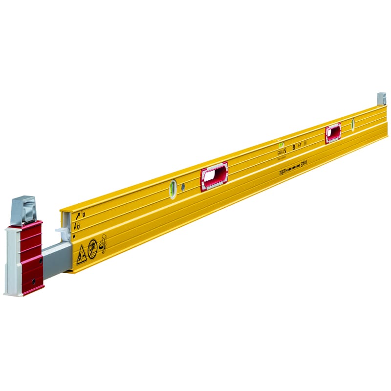 Stabila 35712 144 in. Aluminum Type 106T Plate Level 3 vial